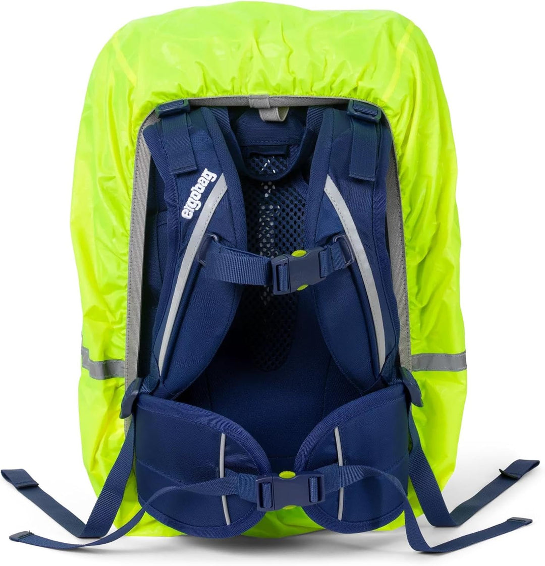 ergobag Regenschutz für Schulranzen und Rucksack, wasserdicht, mit Reflektoren und Gummizug Einheits