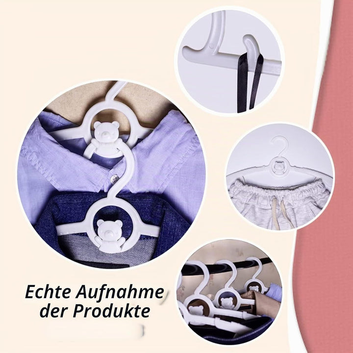 HGYZE Baby-Kleiderbügel für Schrank, 50 Stück, weiss, Kinder-Kleiderbügel, Kunststoff, 27,9–35,6 cm,