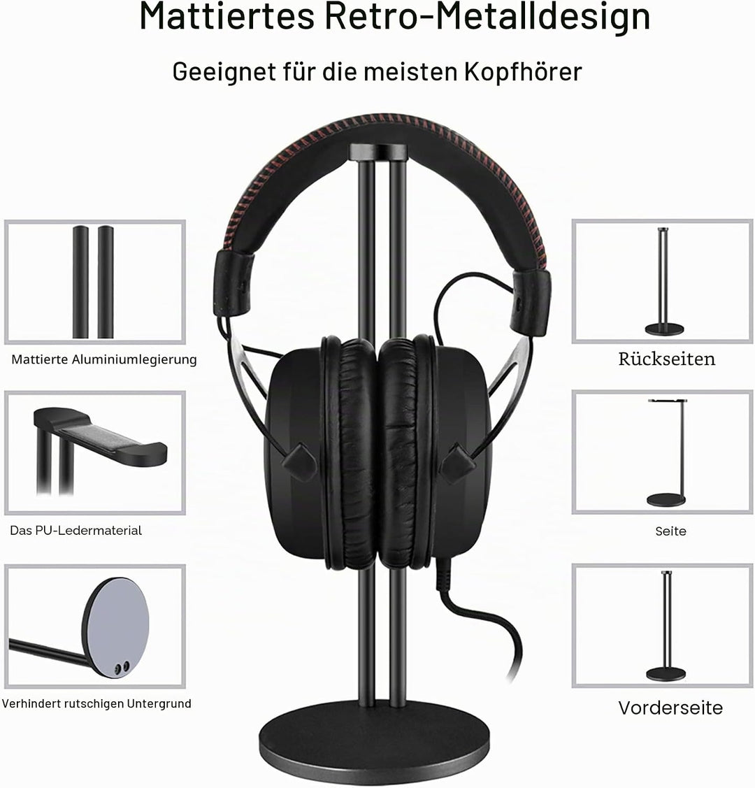 GEEKRIA Kopfhörer Ständer Kompatibel Mit Bose QC35, QC25, ATH, JBL, Sony WH-1000XM4, WH-1000XM3, AKG