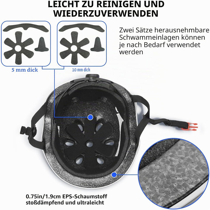 KORIMEFA Kinder Fahrradhelm Kinderhelm Skaterhelm Verstellbar für 3 Jahre Junge CE-Zertifizierung fü