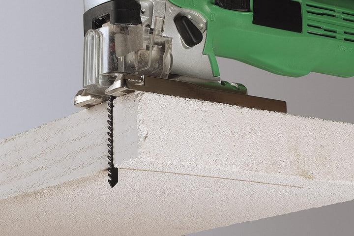 wolfcraft 2384000 Stichsägeblatt HM 100 mm I T-Schaft I schneller, grober Schnitt für Porenbeton, Gi