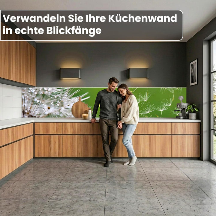 DIMEX Küchenrückwand Folie selbstklebend LÖWENZAHN | Klebefolie - Dekofolie - Spritzschutz für Küche