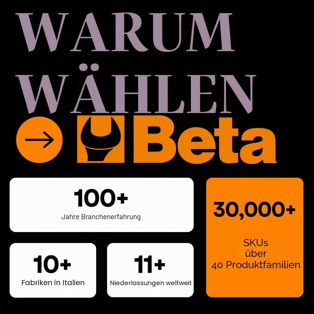 Beta 96BPC/SC9 Sechskant-Stiftschlüsselsatz Werkzeug-Set Werkstatt Tools (9-teilig, mit Halterung, g