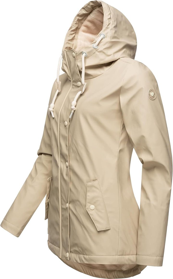Ragwear Damen Winterjacke kurze Regenjacke wasserdicht warm gefüttert mit Kapuze Marge XS-6XL XS San