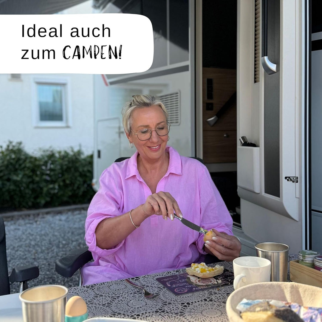 Geschenk für Eltern: Frühstücksbrettchen Set: GUTEN MORGEN, Geschenk für frischgebackene Eltern, Ges