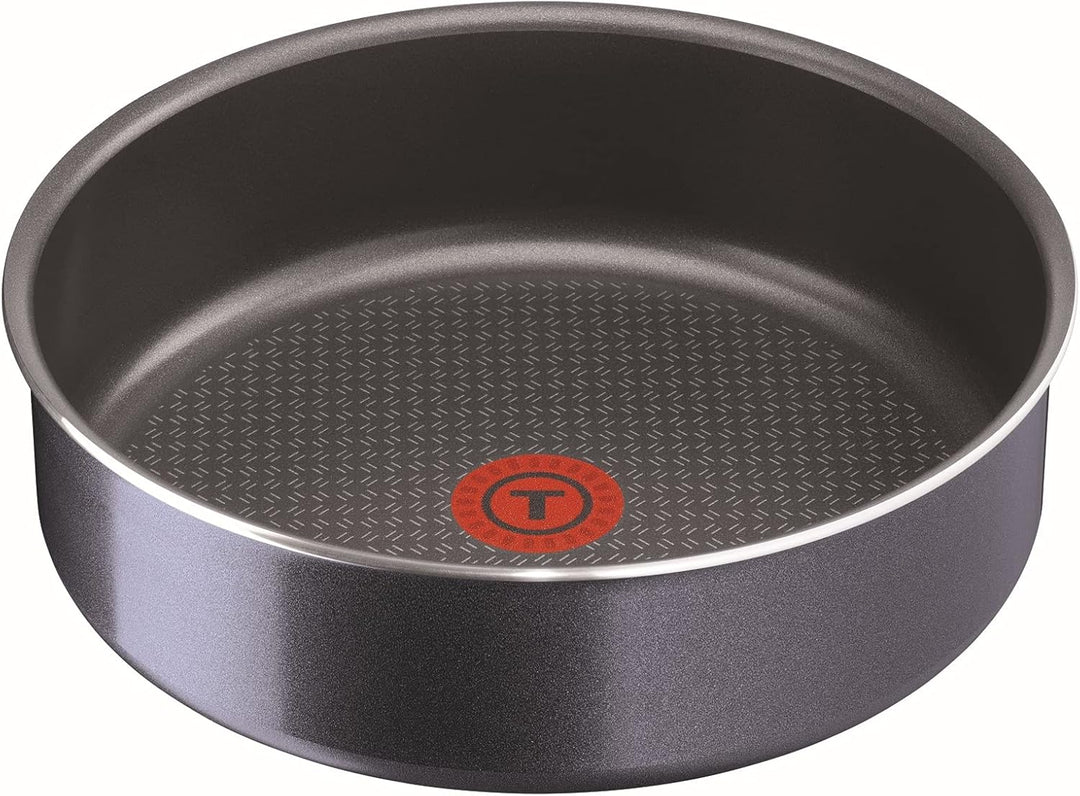 Tefal L2319102 Ingenio Elegance Schmorpfanne, 26 cm + 1 Griff + 1 Deckel, 26 cm, Glitzer, für alle H
