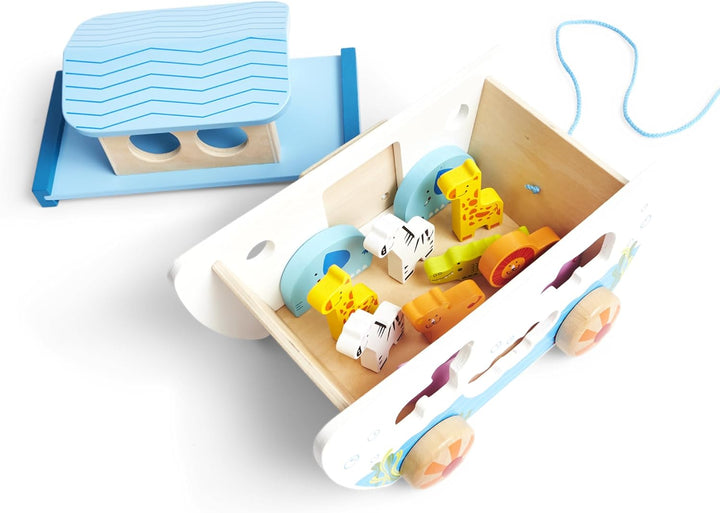 Hape E8049 - Nachzieh-Arche, Holzspielzeug