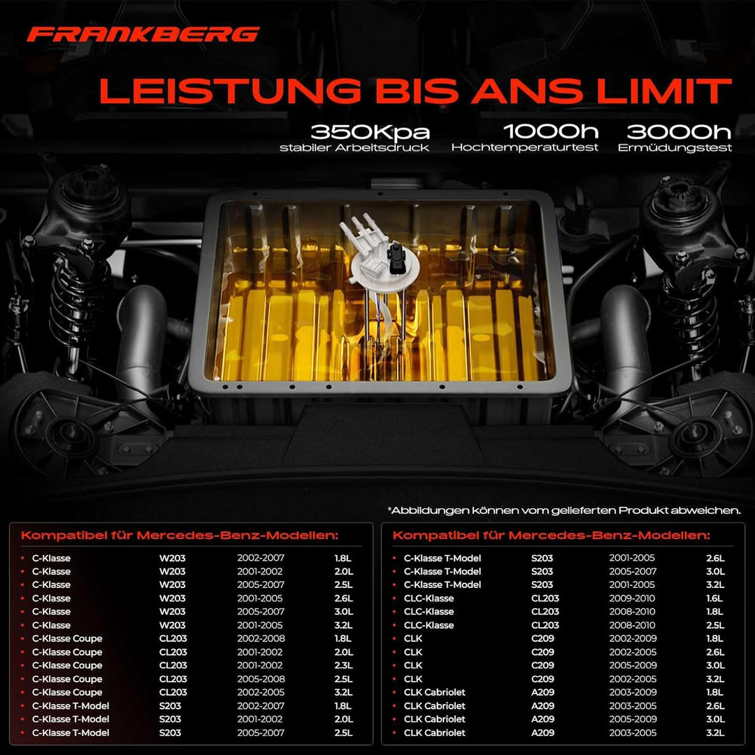 Kraftstoffpumpe Benzin für C-Klasse W203 CL203 S203 CLC-Klasse CL203 CLK C209 A209 2001-2010 EFM0126