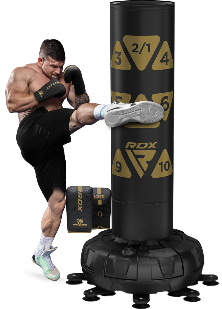 RDX 6FT 330LB Boxsack Stehend Erwachsene, Trainingshandschuhe und Überzug Set XXL Freistehender Stan