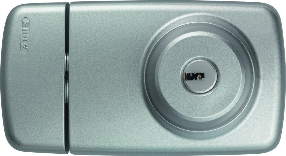 ABUS Tür-Zusatzschloss 7025 mit beidseitigem Zylinder, silber, 53296, Silber