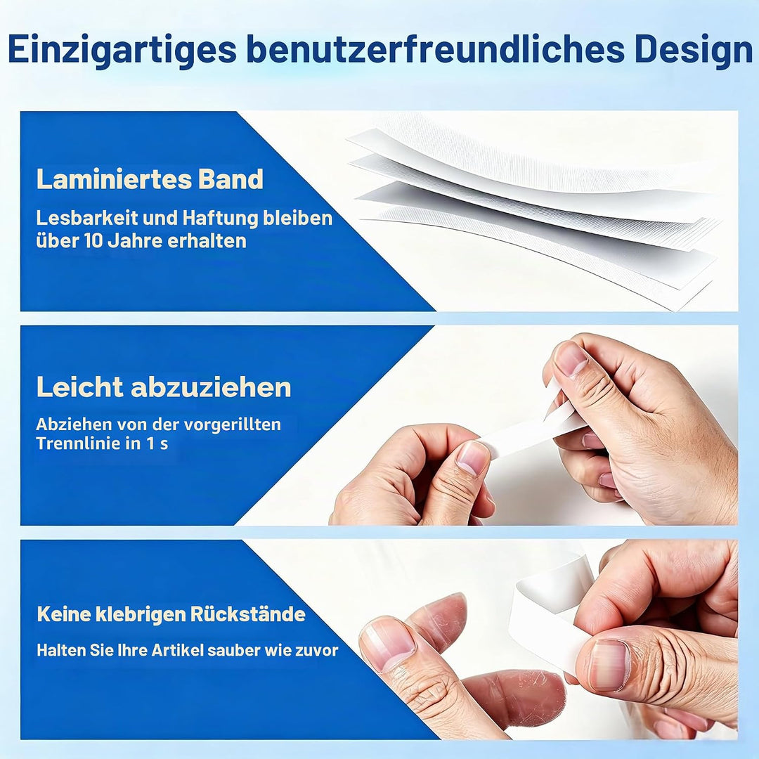 Markurlife 6-Pack Ersatz für Brother P-Touch Bänder TZe-131 12mm Schwarz auf Klar Laminierte Kompati