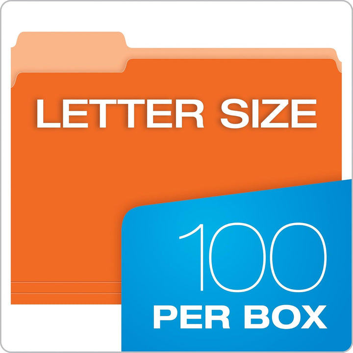 Pendaflex zweifarbige Aktenordner Size: 100 per box Orange, Orange
