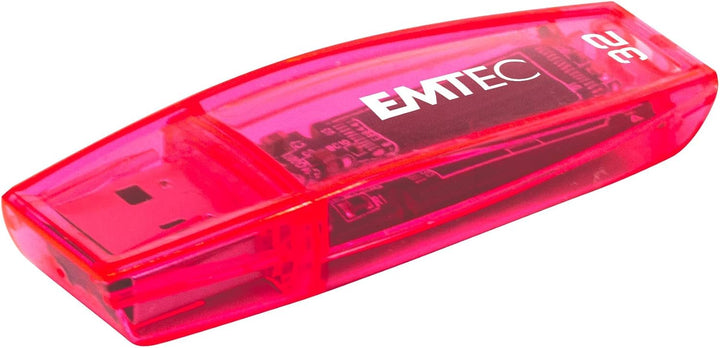 EMTEC USB-Stick 2.0 C410, Flash-Laufwerk 32 GB, Lesung 5 MB/S, Schreiben 15 MB/S, kompatibel mit USB