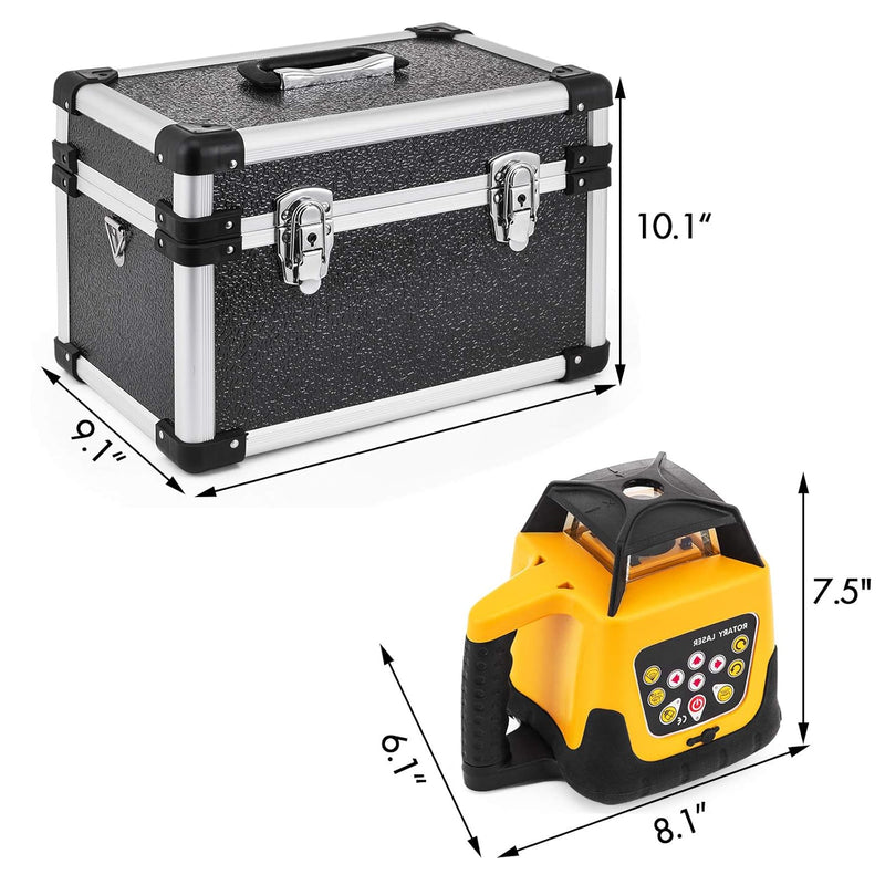 FORAVER Rot Professional Rotationslaser max. Arbeitsbereich 500 m, 360 Rotary Laser Level Wasser- un
