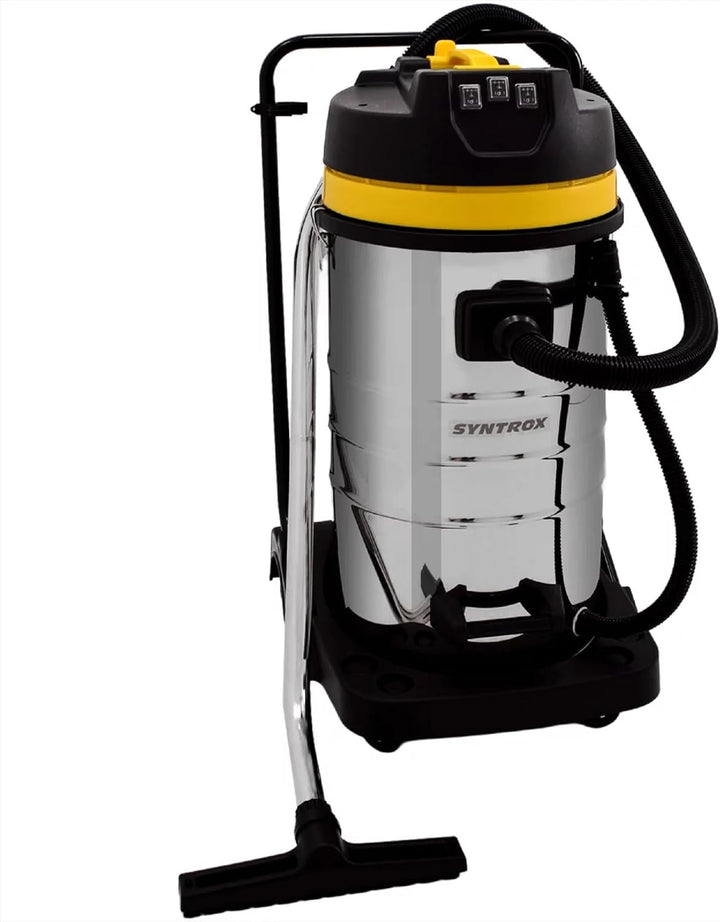 Syntrox Germany Industriesauger Samaka XL Edelstahl, 3 Saugturbinen, Grossraumsauger, Leistungsstark