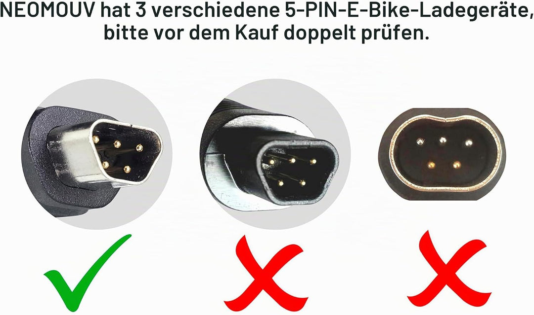 PowerSmart 42V 2,0A Ladegerät Charger Ersatz für SSLC084V42XH Trapezoid 5pin 36V Phylion Akkus Lithi