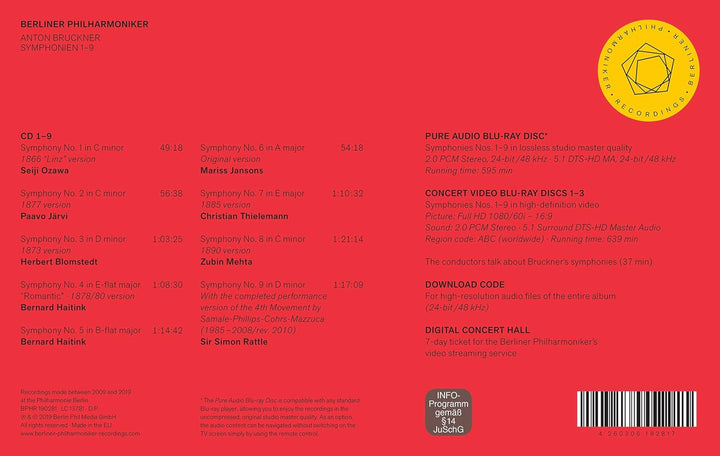 Symphonien 1-9, Audio-CD