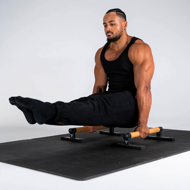 GORNATION Parallettes, inkl. Grip Tape, Calisthenics Equipment für Handstand & Push Ups, Liegestützg
