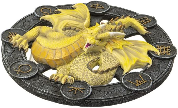 Pacific Giftware Wandrelief Drache Mabon by Anne Stokes 27 cm | Figur Statue Dragons of the Sabbats