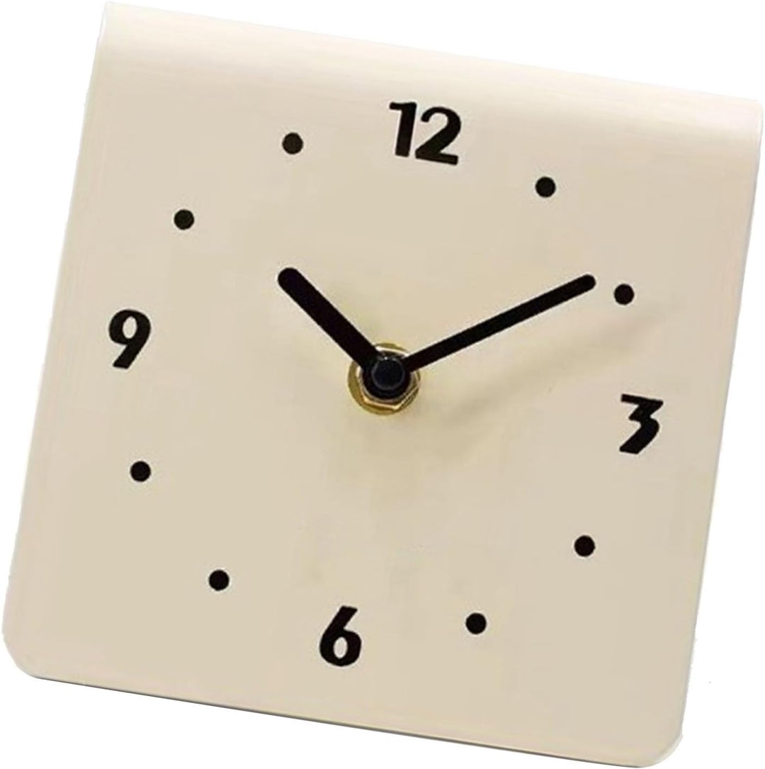 SIXRUN Tischuhr, Desktop-Uhr, Schlicht, Modern, Leises Uhrwerk, Metall-Schreibtischuhr, Ornament für