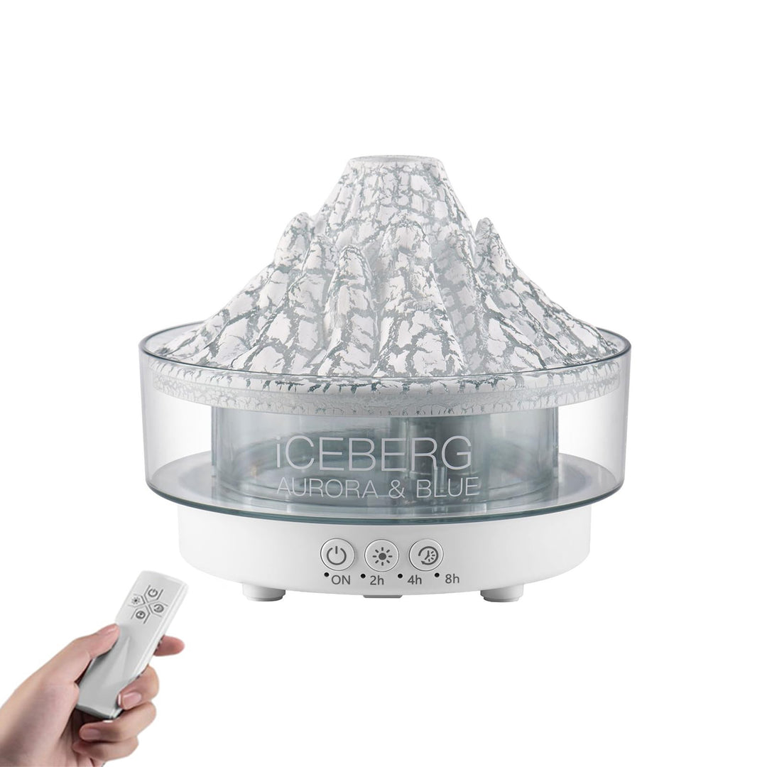 ThreeH Lavalampe Luftbefeuchter White 7 Farblichteinstellungen Kinderzimmergeeignet, Weiss, Weiss