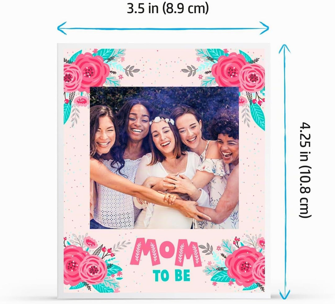HP Sprocket Fotopapier mit klebender Rückseite, 8,9 x 10,8 cm, kompatibel mit HP Sprocket 50 Stück F