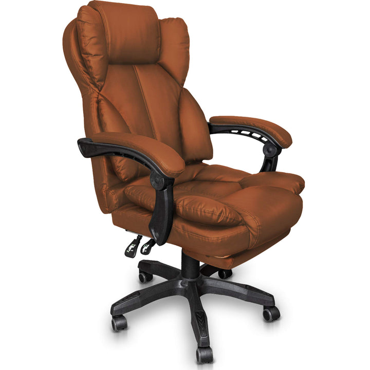 Schreibtischstuhl ergonomisch mit Flexibler Rückenlehne & Kopfstütze - Bequemer Bürostuhl für Schrei