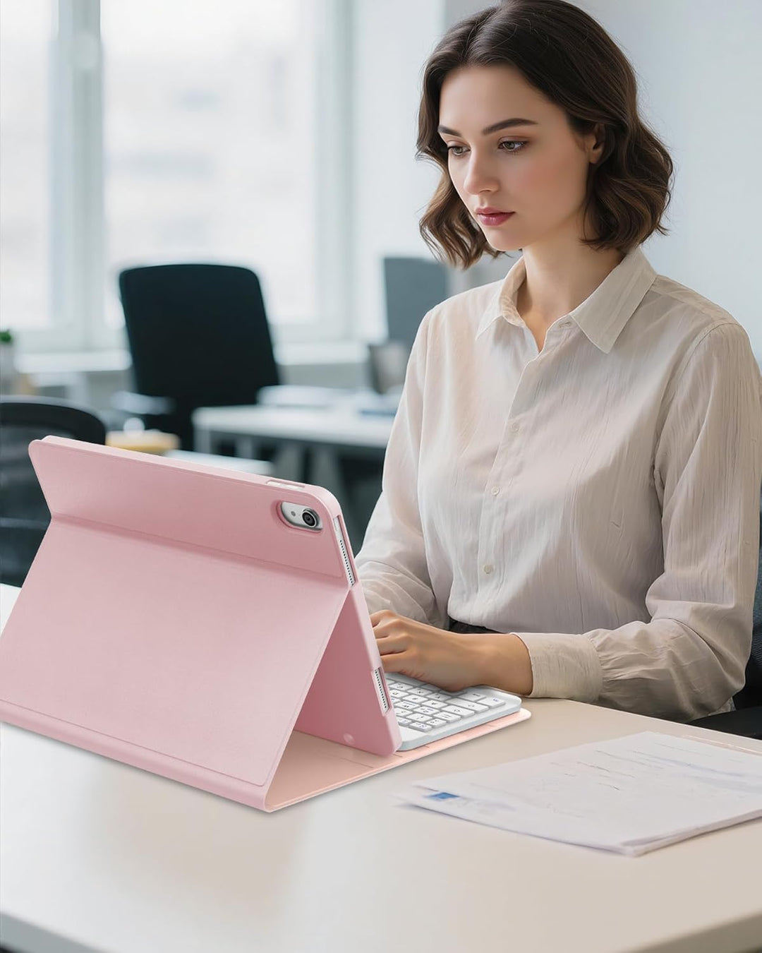 Hülle mit Tastatur für iPad 11/10 Generation (2025/2022, 11/10,9") – Bluetooth 5.0 Keyboard, QWERTZ