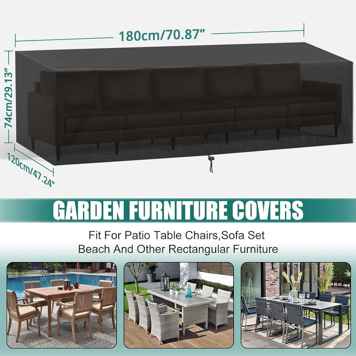 GARPROVM Abdeckung für Gartenmöbel, Abdeckplane Gartenmöbel Schutzhülle für Gartenmöbel Wasserdicht