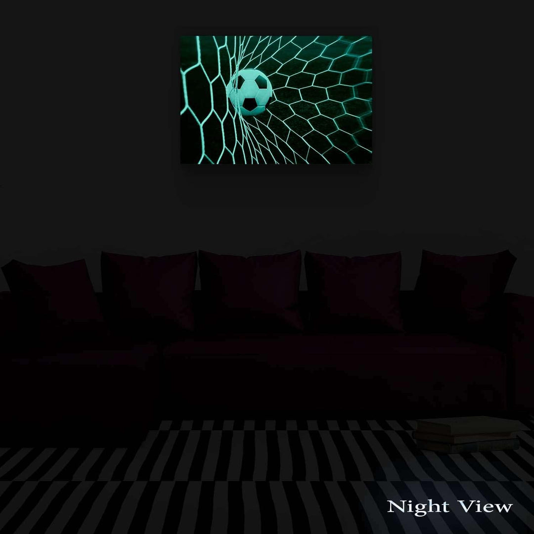 Startonight Leinwandbilder Schwarz und Weiss Fussballbälle, Doppelansicht Überraschung Modernes Deko