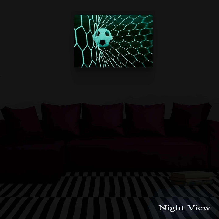 Startonight Leinwandbilder Schwarz und Weiss Fussballbälle, Doppelansicht Überraschung Modernes Deko