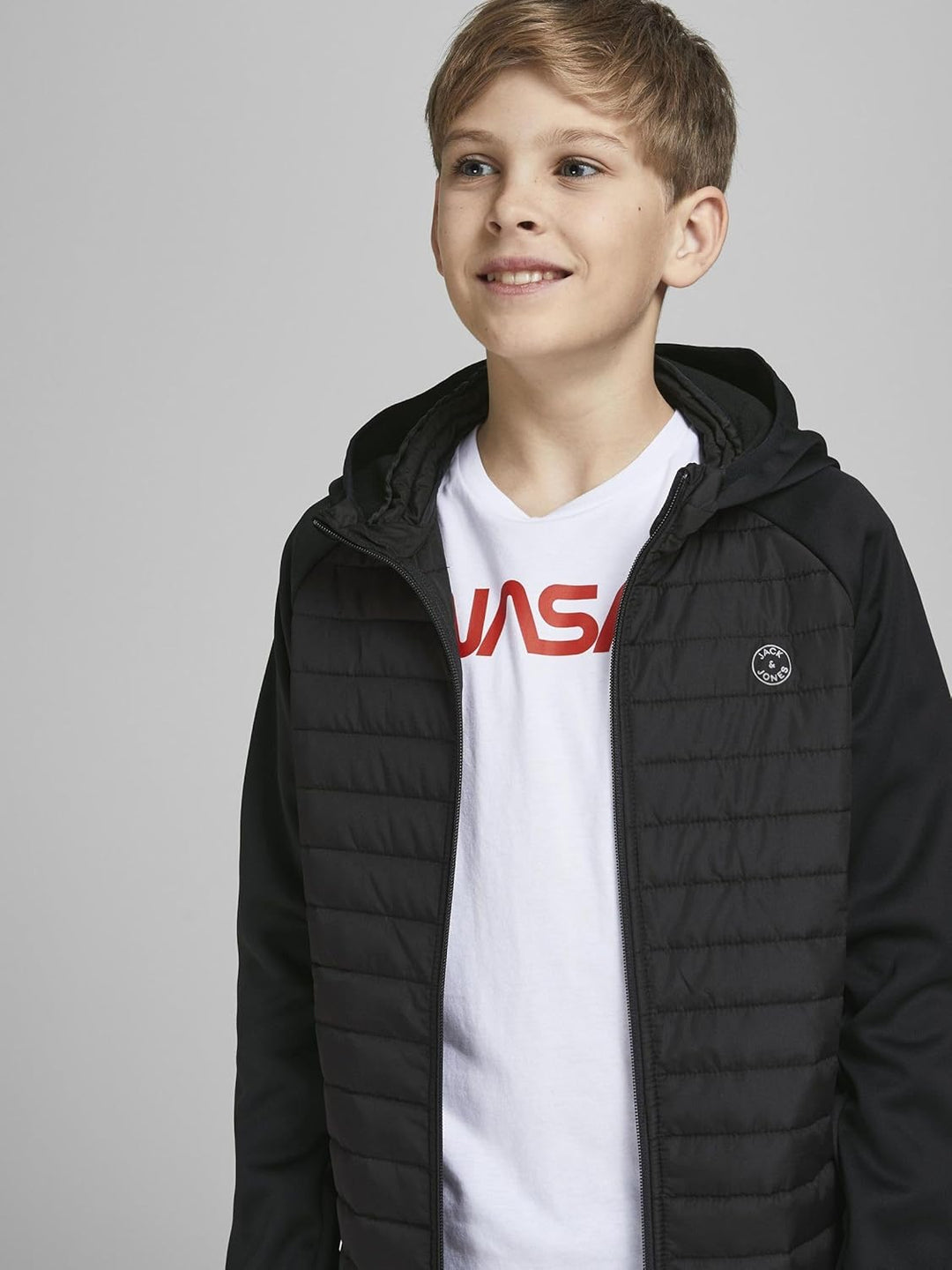 JACK & JONES Boy Hybridjacke Hybridjacke Junior, 128 Black/