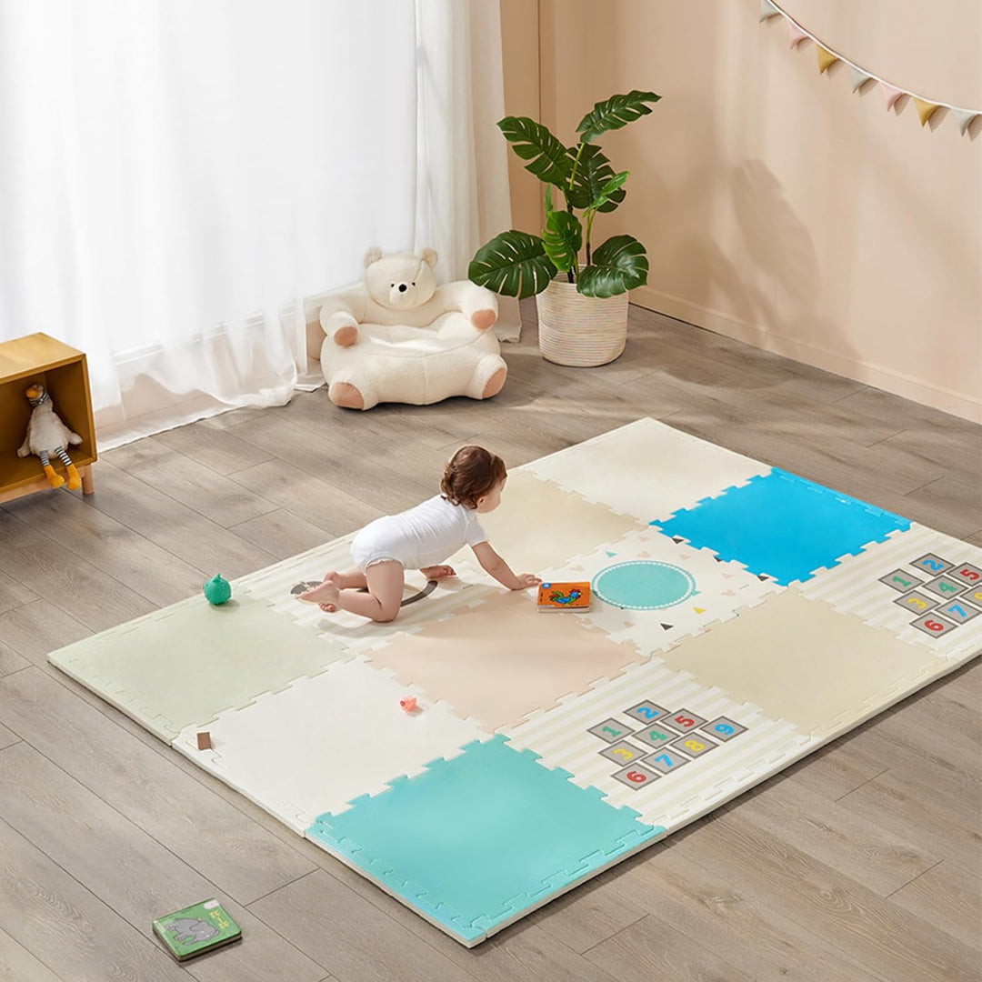 Aufun PVC Bodenbelag Vinylboden Selbstklebend 36 Stück 5.02m², Holzmaserung Bodenfliesen mit Holz-Op