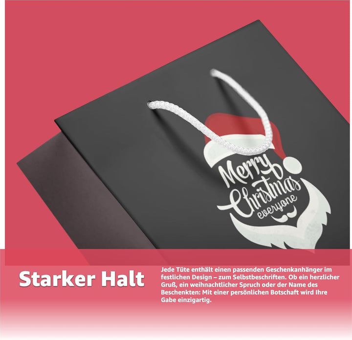 36 XXL-Geschenktaschen für Weihnachten: Grosse Weihnachtsgeschenktüten ideal für Präsente & Geschenk