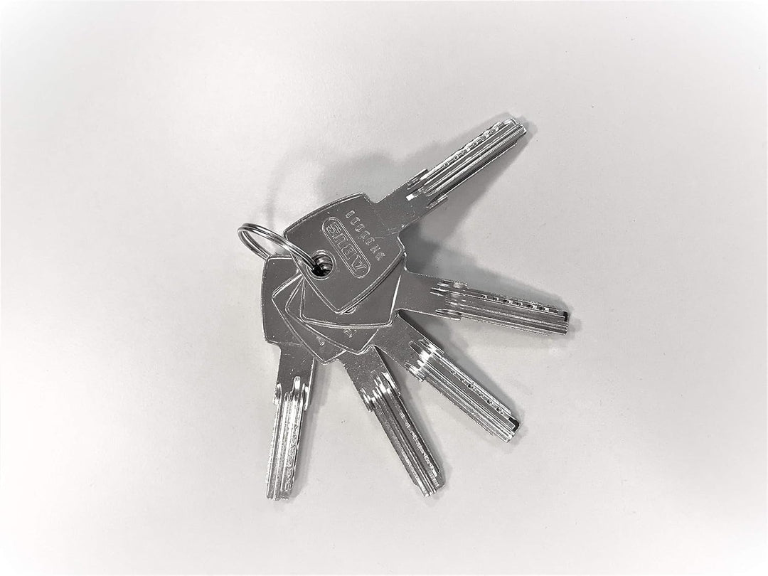 ABUS Knaufzylinder KD6PSN Z50/K50 mm Bkn, vernickelt 50+50 Vernickeltes Messing, 50+50 Vernickeltes