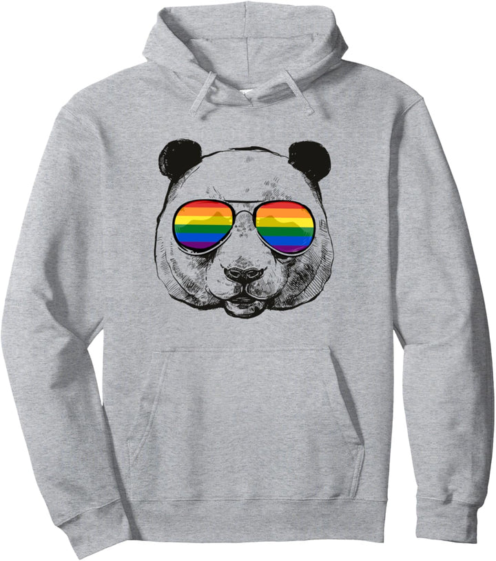 LGBT Gay Pride Regenbogen Flagge Rainbow Panda Bär LGBTQ Pullover Hoodie