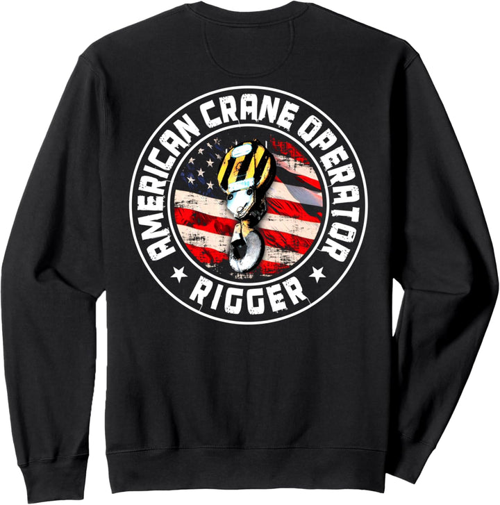 Kranführer Geschenke Design auf der Rückseite der Kleidung Sweatshirt