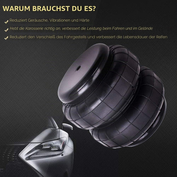 maXpeedingrods Stossdämpfer Luftfederung Luftbalg Air Spring Standard 2500 Pound rechts links hinten