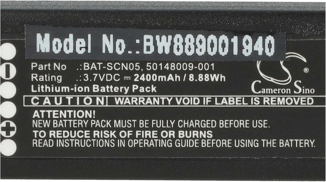 vhbw Akku Ersatz für Honeywell 50148009-001, BAT-SCN05 für Barcodescanner POS (2400 mAh, 3,7 V, Li-I