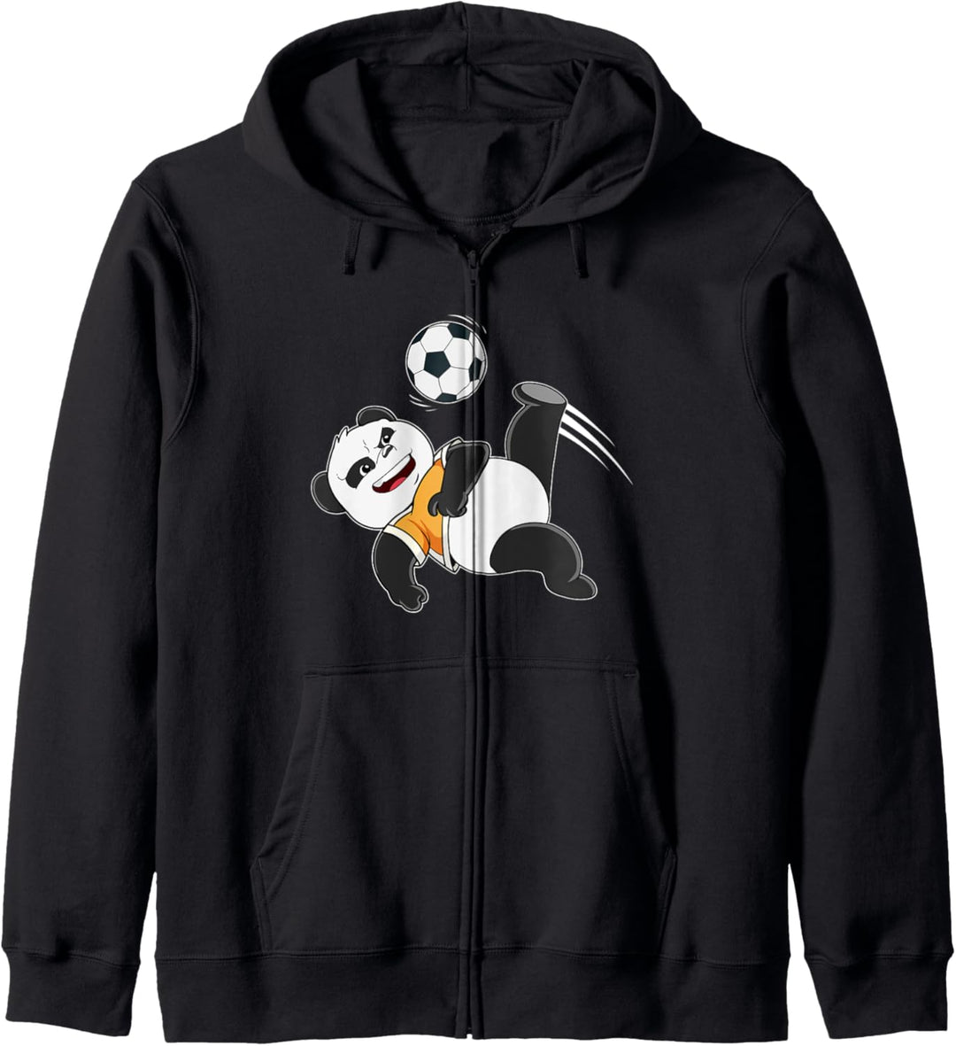 Lustiges Panda Bär Fussball Team Spieler Ballsport Fussballer Kapuzenjacke