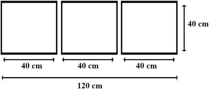 Feeby Bilder 3 Teile Rosa Herz Blumen 120x40 cm Wohnzimmer Schlafzimmer Büro Flur Küche Wandbilder M