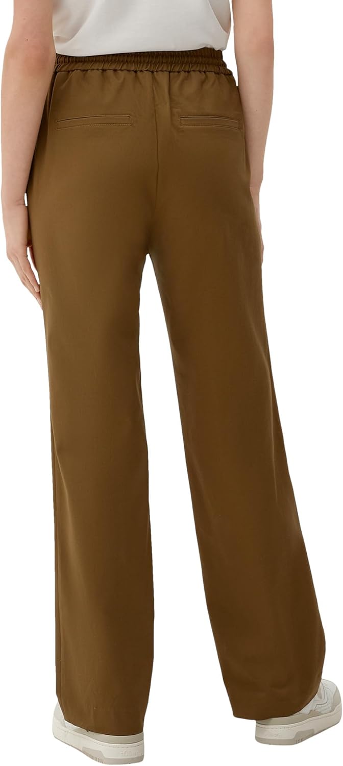 s.Oliver Damen Hose lang, Loose Fit 32 Grün, 32 Grün