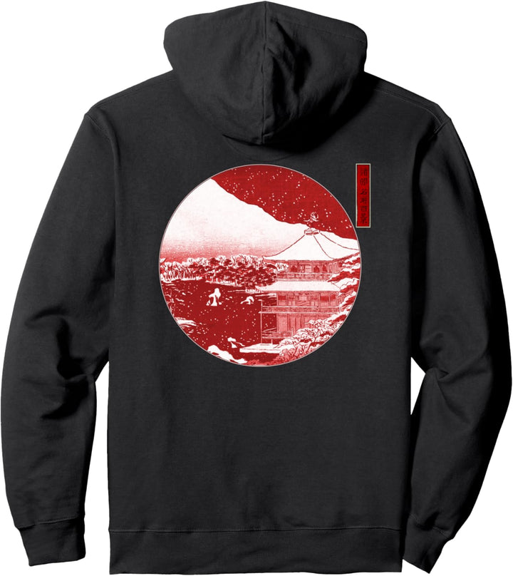 Berühmte Klassische Japanische Kunst Kinkakuji Tempel Schnee Pullover Hoodie