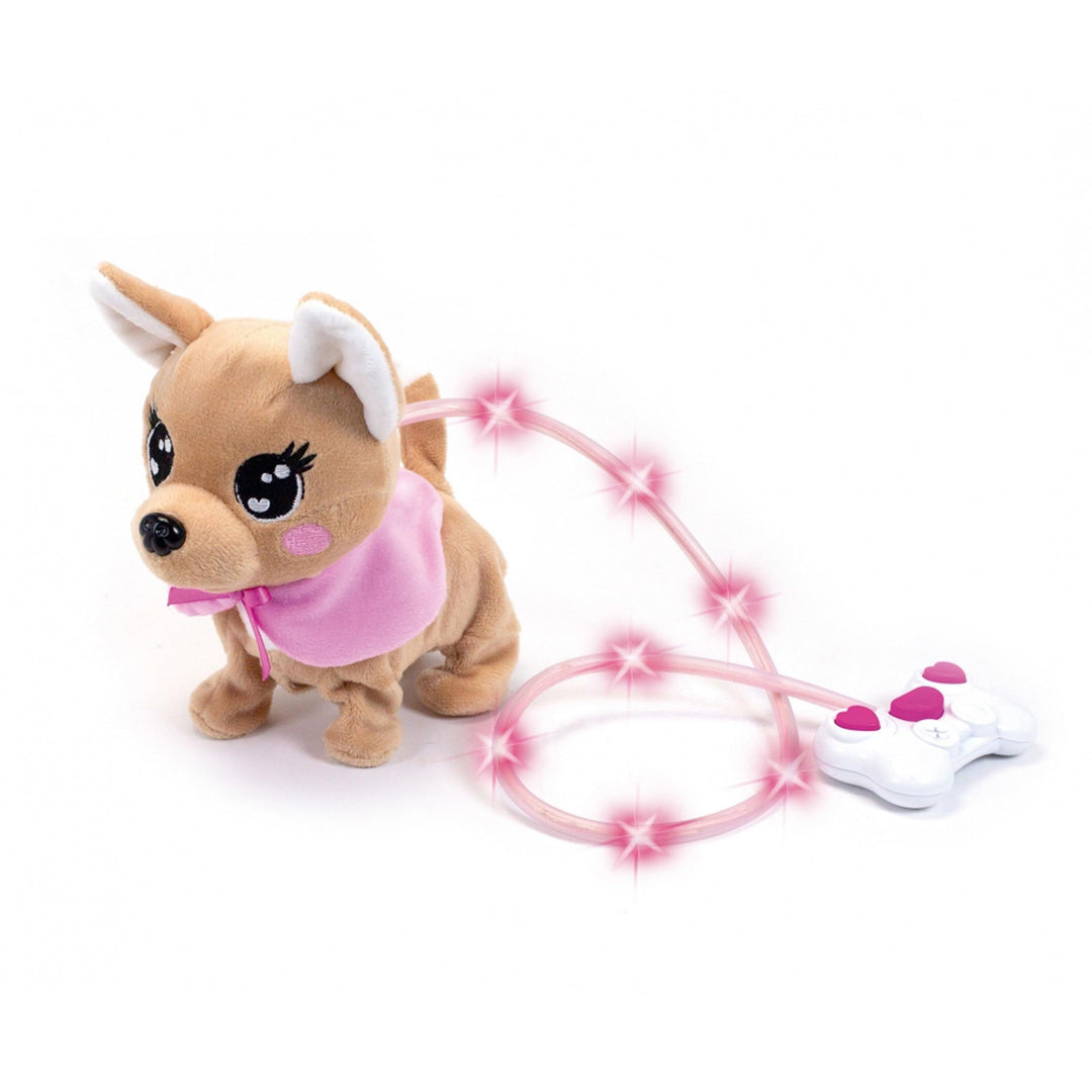 Simba 105893542 - Chichi Love Loomy, mit leuchtender Kabelsteuerung, kann Laufen, bellen und mit dem