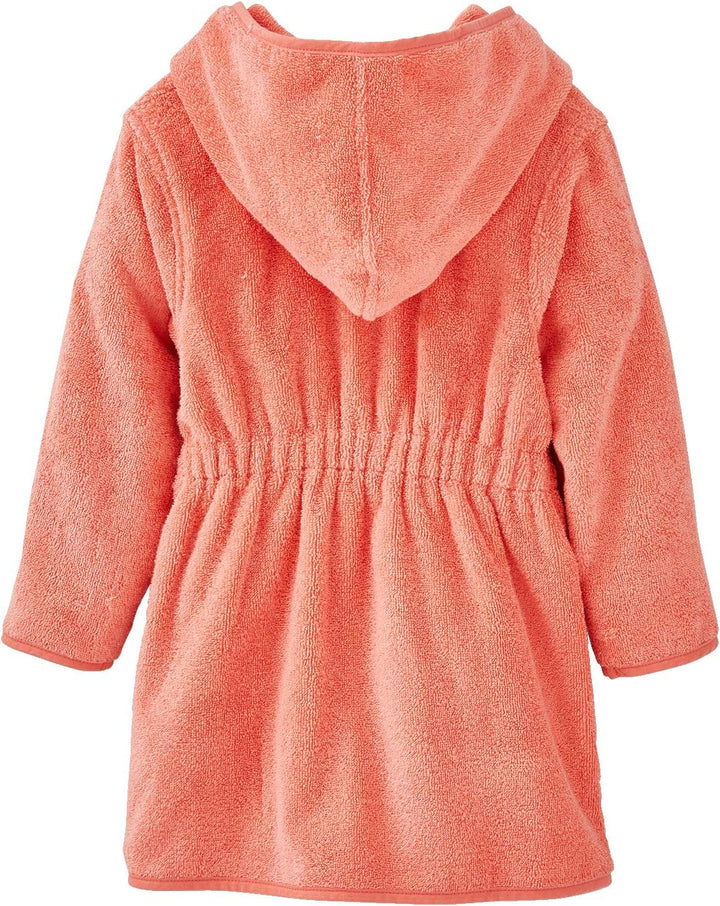 Vertbaudet Kinder Bademantel mit Kapuze 98-104 Orange, 98-104 Orange