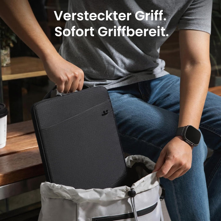 tomtoc 360° Tasche Hülle Kompatibel mit 14 Zoll Acer, ASUS, Dell, HP, Lenovo Laptop Notebook Chromeb
