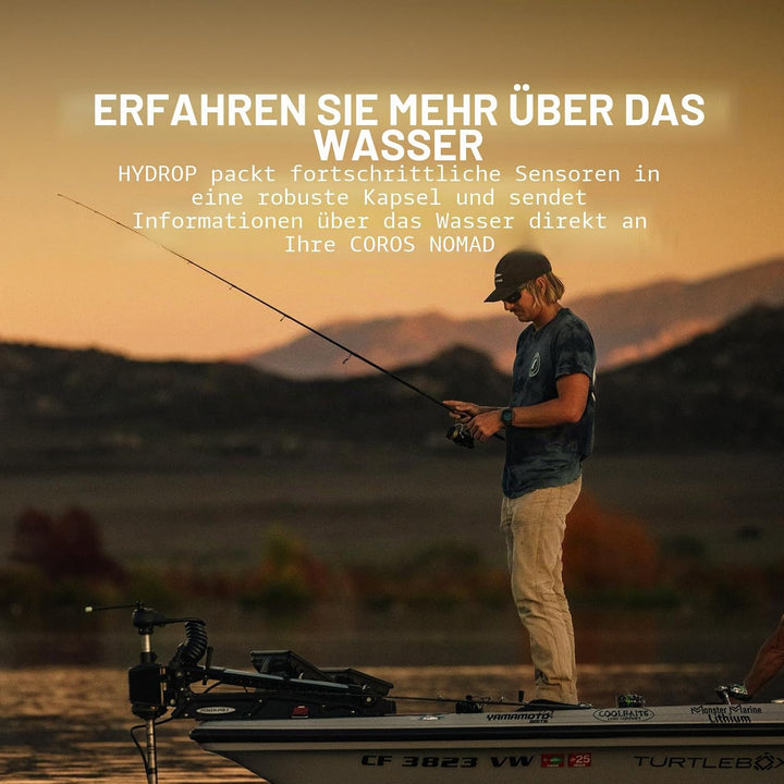 COROS HYDROP Fischfinder - Leichter auswerfbarer Sensor zur Messung von Tiefe, Temperatur, Helligkei