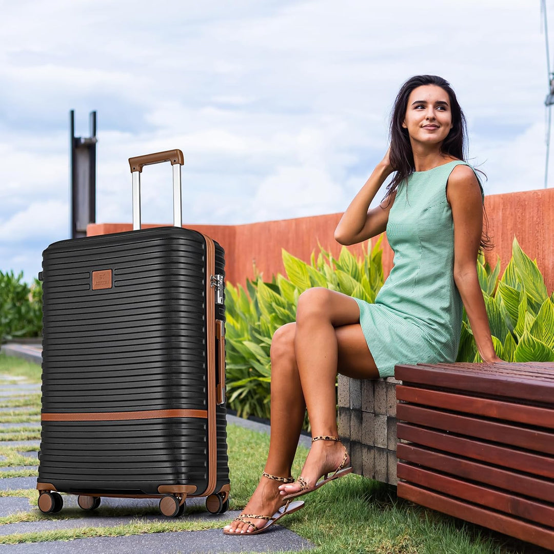 Joyway 28" Koffer Koffer aus ABS-Hartschale, erweiterbares Trolley-Set mit TSA-Schloss und 4 Rollen