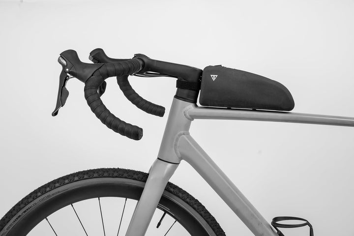 Topeak TopLoader DryBag Oberrohrtasche 1 L – wasserdichte Bikepacking-Tasche aus TPU, mit Klett- ode