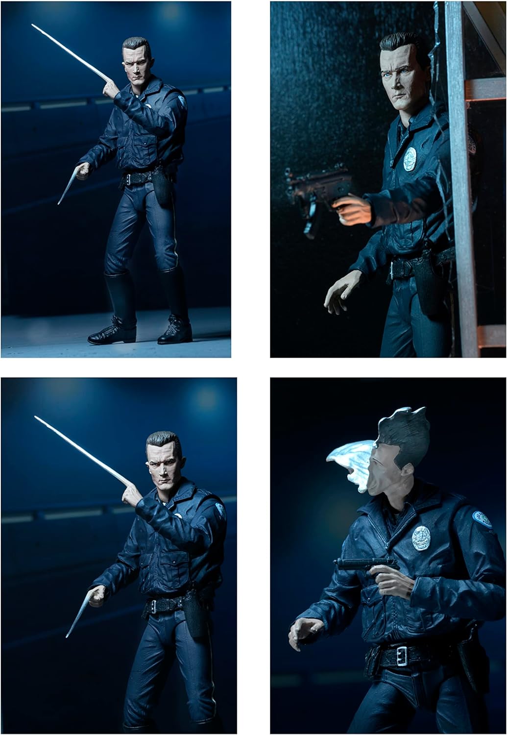 Terminator 2 51914 Ultimate T-1000 Motorrad Cop Figur, 17,8 cm, 18 cm